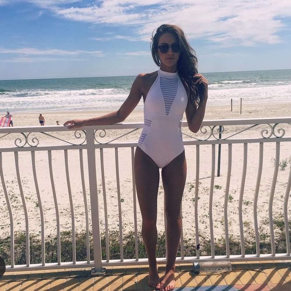 JETS Swimwear White Sheer One Piece